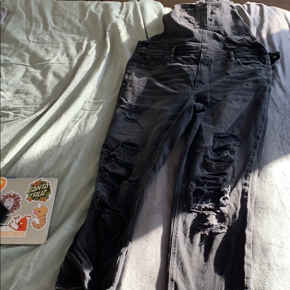Black American Eagle overalls